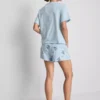 Disney's stitch cotton graphic shorty pajamas