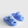 Disney's stitch fluffy double-strap slippers