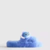 Disney's stitch fluffy double-strap slippers