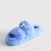 Disney's stitch fluffy double-strap slippers