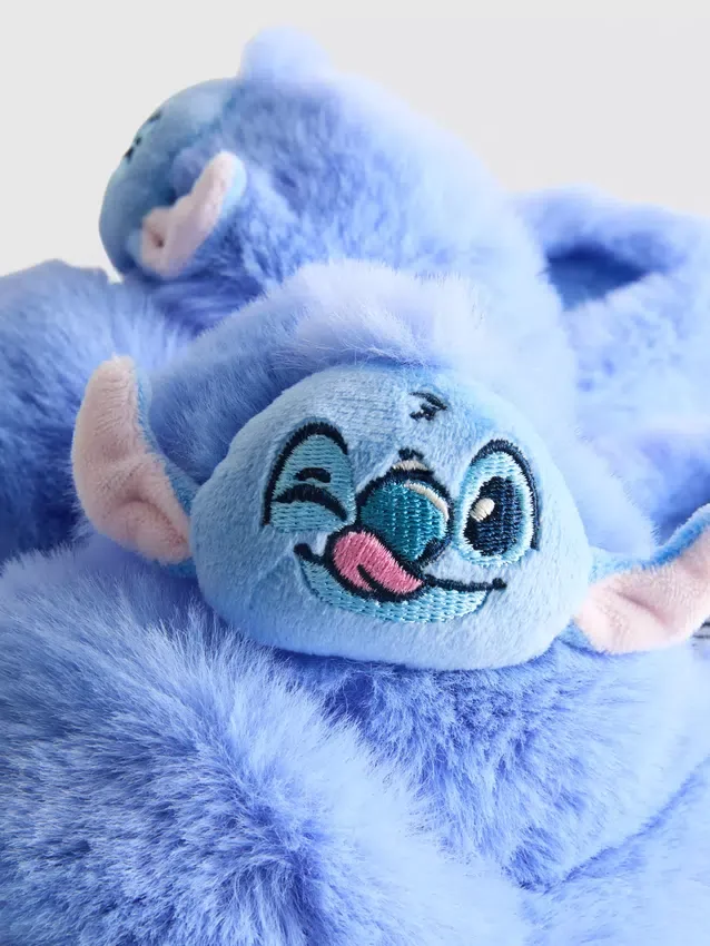 Disney's stitch fluffy double-strap slippers