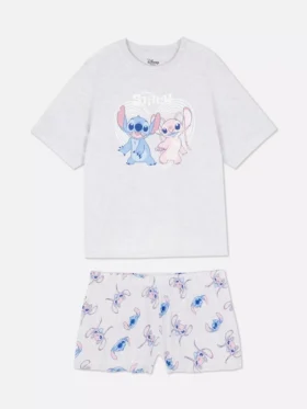 Disney's stitch graphic shorty pajamas