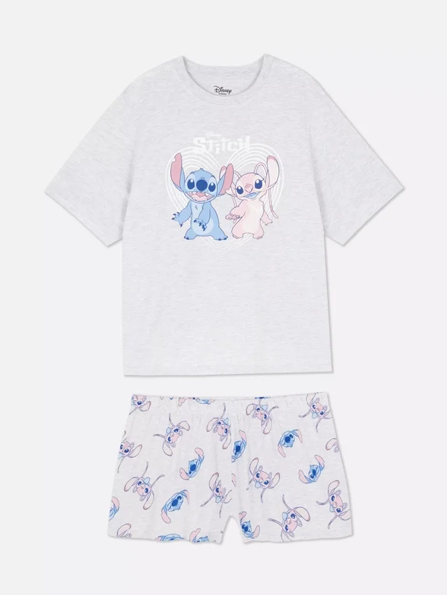 Disney's stitch graphic shorty pajamas