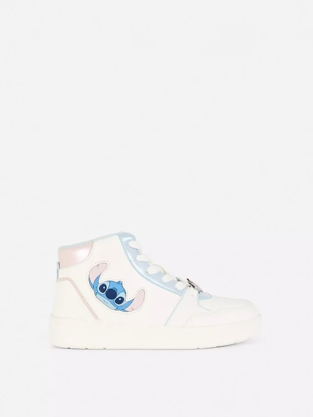 Disney's stitch high top sneakers