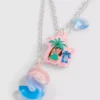 Disney's stitch initial pendant necklace
