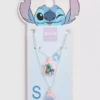 Disney's stitch initial pendant necklace