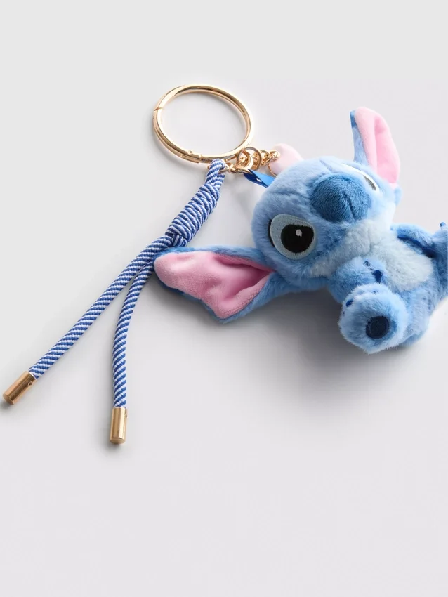 Disney's stitch plush character keychain charm