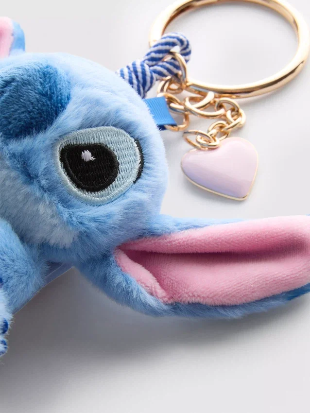 Disney's stitch plush character keychain charm