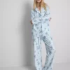 Disney's stitch striped boyfriend pajamas
