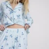 Disney's stitch striped boyfriend pajamas