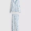 Disney's stitch striped boyfriend pajamas
