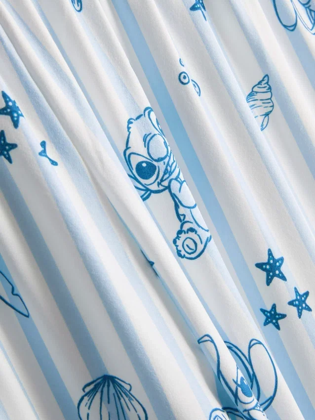 Disney's stitch striped boyfriend pajamas