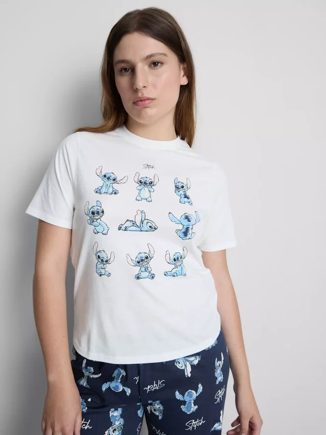 Disney's stitch t-shirt pajamas