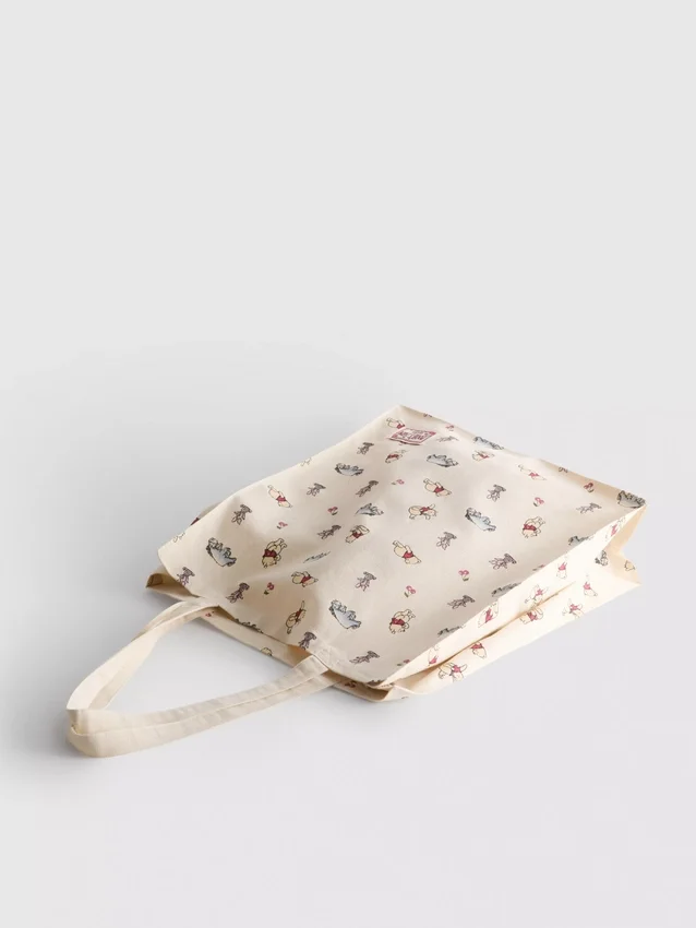 Disney's winnie the pooh cotton canvas tote bag
