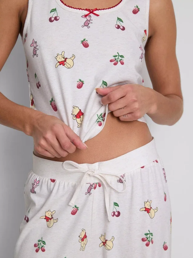 Disney's winnie the pooh cotton rich printed tank pajamas