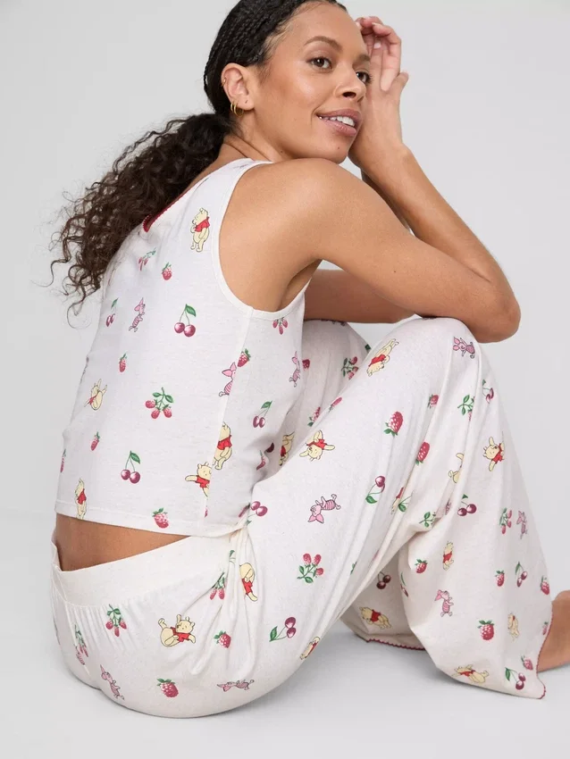 Disney's winnie the pooh cotton rich printed tank pajamas