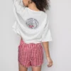 Disney's winnie the pooh gingham shorty pajamas