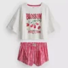 Disney's winnie the pooh gingham shorty pajamas