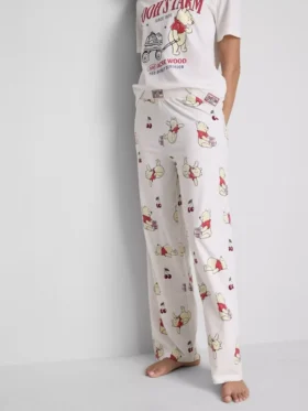Disney’s winnie the pooh printed pajama bottoms