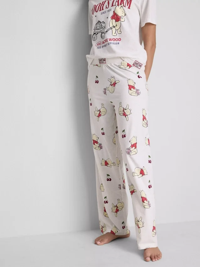 Disney's winnie the pooh printed pajama bottoms