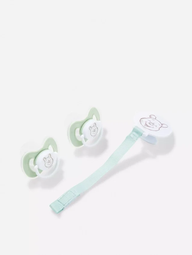 Disney's winnie the pooh soother and holder set