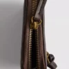 Distressed zip-up purse