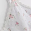 Dobby cotton floral pajama cami