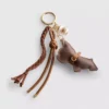 Dog bag charm keychain