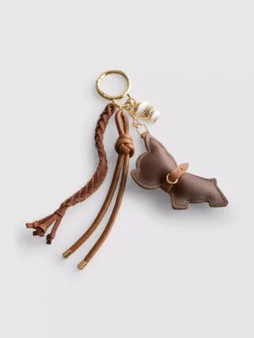 Dog bag charm keychain