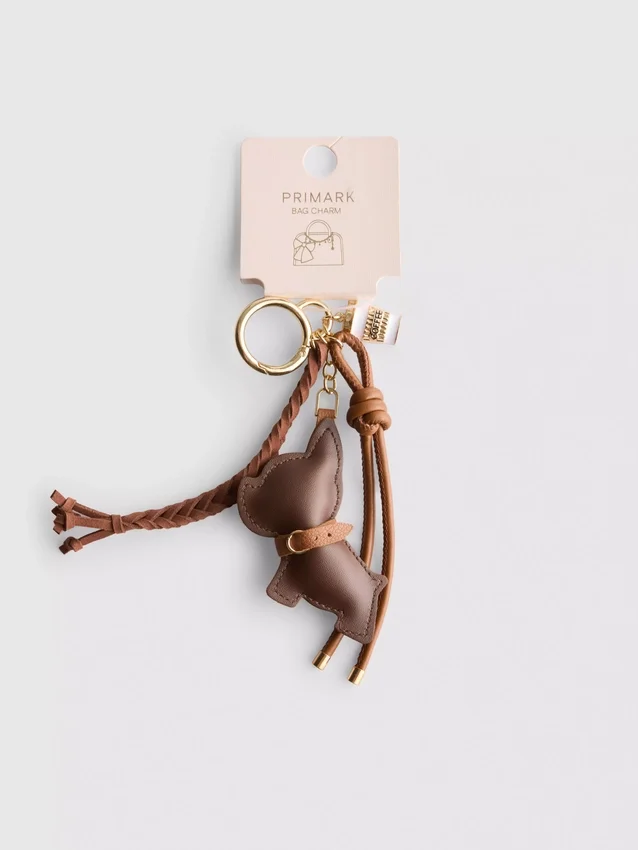 Dog bag charm keychain