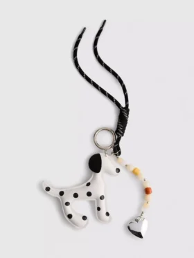 Dog charm keyring