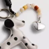 Dog charm keyring