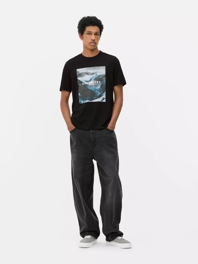 Dolomites print t-shirt
