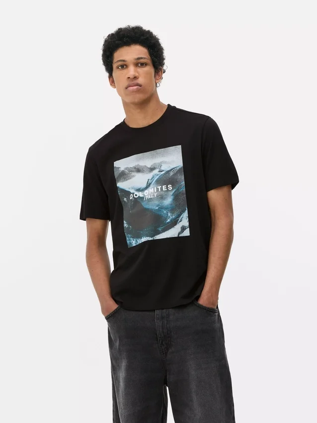 Dolomites print t-shirt