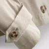Double-breasted boxy rain jacket
