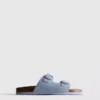 Double buckle-strap mule sandals