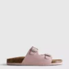 Double buckle-strap mule sandals