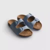 Double buckle-strap mule sandals