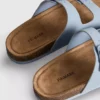 Double buckle-strap mule sandals