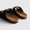 Double buckle-strap mule sandals