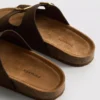Double buckle-strap mule sandals
