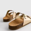 Double buckle-strap mule sandals