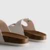 Double buckle-strap mule sandals