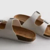 Double buckle-strap mule sandals