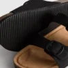 Double buckle-strap mule sandals