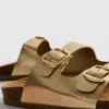 Double buckle-strap mule sandals