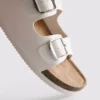 Double buckle-strap mule sandals