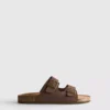 Double buckle strap sandals
