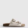 Double buckle strap sandals
