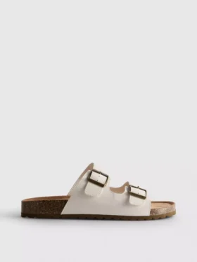 Double buckle strap sandals
